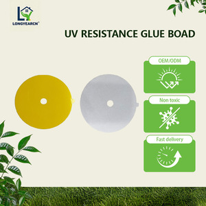 Tabla adhesiva redonda de 12.3mm de una sola cara, troquelada, resistente a los rayos UV, para captura de insectos voladores. - Product Image 6