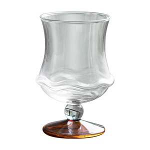 Tasse à boire en verre à pied motif lotus, en borosilicate haute résistance, pour thé, usage domestique, bureau, boissons froides, thé aux fleurs - Product Image 5