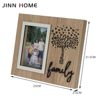 Cadre photo LED en bois UV 4x6 5x7 Nouveauté famille Cadeaux de vacances Décoration intérieure Présentoirs photo de table avec LED