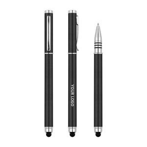 ปากกาลูกลื่นโลหะแบบ 2-in-1 หน้าจอสัมผัสนุ่ม ขนาดหัวเขียน 1.0 มม. ปรับแต่งโลโก้ได้ รูปทรงแบบสปอร์ต สำหรับเขียน - Product Image 2