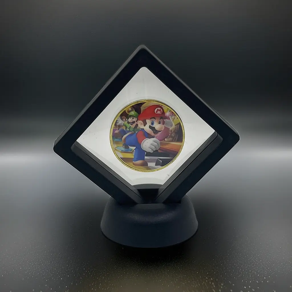 Koin souvenir Film SuperMario Bros berlapis emas perak baru dalam stok