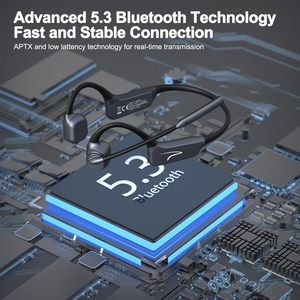 Çağrı merkezi, ofis için AI gürültü iptal mikrofon ile kemik iletim kulaklığı mikrofonlu kulaklıklar, 5.2 Bluetooth kulaklık - Product Image 2