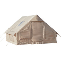 Carpa Inflable Personalizada, Cuadrada, para las Cuatro Estaciones, de Oxford, con una Habitación, Columna de Aire, para 5-6 Personas, Impermeable, Fácil de Instalar, para Glamping al Aire Libre