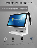 Système de point de vente (PDV) OEM avec double écran 15,6 pouces, processeur I3, caisse enregistreuse pour restaurant, Windows/Android, écran tactile 10 points, thermique