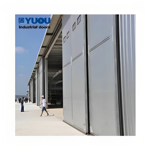 <span class=keywords><strong>Moteur</strong></span> automatique ou porte manuelle de hangar d'avion de porte coulissante d'acier/PC d'entrepôt d'usine en Chine - Product Image 6