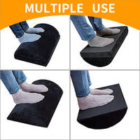 Coussin de pied en forme de demi-lune, traversin, repose-pied, sous le bureau