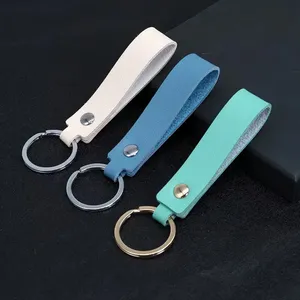 Porte-clés personnalisé double face avec logo, mignon, portable, décoratif, cordon, chaîne, anneau, couleurs <span class=keywords><strong>cuir</strong></span>, style rétro, cadeau - Product Image 3