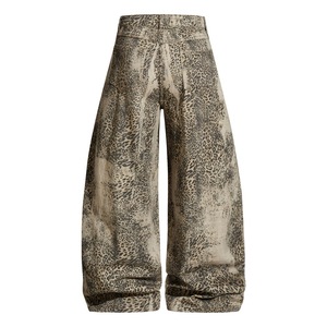 WASTE-style Heavy Industry Dressed Leopard-Print Fleece <span class=keywords><strong>Pantalones</strong></span> de pierna ancha transpirables Hombres European American Street Niche <span class=keywords><strong>Pantalones</strong></span> Hombres - Product Image 2