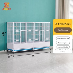 <span class=keywords><strong>Grande</strong></span> cage d'élevage multi-niveaux pour oiseaux, canaris, pigeons, perroquets et perruches, à vendre - Product Image 1