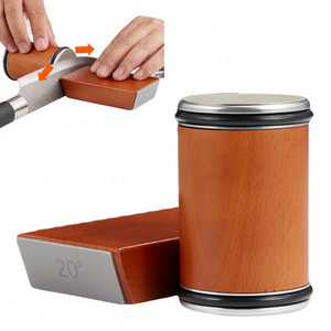 Kit d'affûtage de couteaux à rouler en acier inoxydable de super qualité avec pierre de diamant Logo personnalisé à 20 degrés Affûtage de couteaux de cuisine - Product Image 1