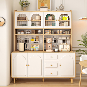 Wood Cream Style <b>Sideboard</b> Storage Cabinet Multifunctional <b>For</b> <b>Kitchen</b> Living Room And Dining Room - Product Image 1