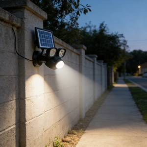 Lumière LED moderne pour extérieur, projecteur de sécurité pour garage, détecteur de mouvement, 13W, lumière murale à double tête réglable - Product Image 2