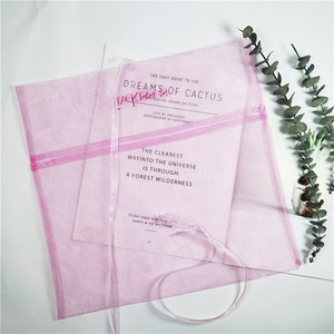 Wholesale Logo Printed Personalized <b>Gift</b> Pouch Packaging Organza Bag <b>Envelope</b> Large Pink Sheer Organza Flat Bags Cosmetics CH OP - Product Image 2