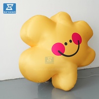 Ballon d'étoiles souriantes gonflables, étoiles de dessin animé suspendues gonflables Mascotte de personnage de dessin animé gonflable