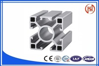 Profilé d'extrusion en aluminium à rainures en T industrielles 2040 3030 4040 8080, cadre anodisé pour système de ligne d'assemblage