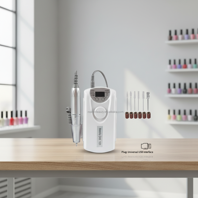 Portable Nail Drill Manicure Kit With Rechargeable Nail Printer Machine Electric Nail Polish Device for DIY Airbrush Nail Art