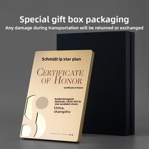 Eleganti e Sofisticate Medaglie in Lega di Alluminio Placcate Oro, Certificati d'Onore Personalizzati, Targhe su Misura per Franchising - Product Image 5