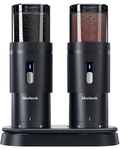 Electric <b>Salt</b> <b>and</b> <b>Pepper</b> Mill Set Adjustable Coarseness USB Rechargeable Portable Spice <b>Grinder</b> for Home BBQ Kitchen - Product Image 5