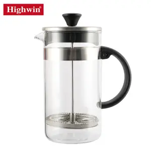 Highwin High Boro silicate Glass Kaffee French Press Kaffee maschine mit Kunststoff griff