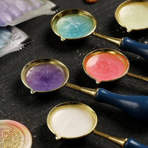 Granulés de cire à cacheter Suidis, couleurs mélangées nacrées, en sachet, pour la création de sceaux - Product Image 3