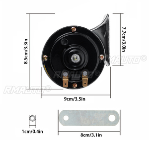 1/2 Pieza Súper Fuerte Bocina Eléctrica Impermeable de 110DB 12V Tipo Caracol con Sonido Potente para Coche, Moto, Camión, Barco - Product Image 4