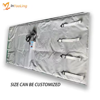 220v Électrique Tambour Chauffage Veste Isolation Couverture Tambour Chauffage Huile Tambour Chauffe Élément Chauffant pour 15Kg Réservoir De Gaz 980x350mm