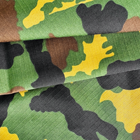Tissu camouflage imprimé tissé en mélange de polyester 65% et de coton 35% de conception classique en camouflage forestier nigérian en gros
