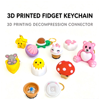 Gantungan Kunci Fidget Clicker yang Dapat Ditekan, Mainan Penghilang Stres Lucu, Ornamen Gantungan Ransel, Hadiah
