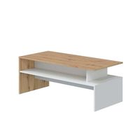 Table basse de salon 2026 en panneau PB, style luxe léger, table à thé en bois simple