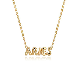 Trendy Sterbord Sieraden 18K Goud Pvd Roestvrij Staal Stereoscopische Dierenriem Hanger Ketting Voor Geschenken - Product Image 3