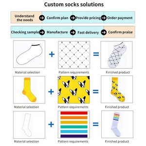 Chaussettes amusantes personnalisées Beckon – Conception gratuite, chaussettes fantaisie, motif personnalisé, logo, chaussettes en coton, tricot jacquard - Product Image 6