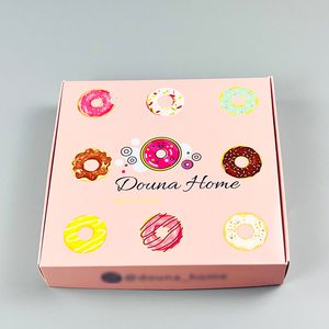 2025 nuevo diseño de cajas de papel de tarjeta personalizadas para negocios de postres para Chocolate Donuts Sushi Matt laminación impresión en relieve - Product Image 4