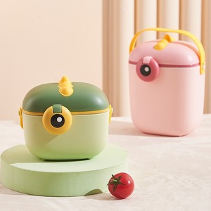 Boîte à lait en poudre portable à double compartiment, sans BPA, en matériau PP, pour bébé de 0 à 12 mois, conteneur de stockage pour l'alimentation en voyage - Product Image 2