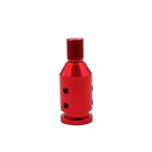 Adaptador de palanca de cambios para coche, aleación de aluminio, M12X1.25, convertidor roscado universal, color rojo - Product Image 5