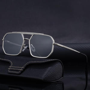 Lunettes de soleil unisexes KSL-98287, monture carrée, protection UV400, classe 2, pare-soleil, monture noire, design tendance - Product Image 5