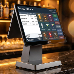 OEM ODM เครื่องคิดเงินอุตสาหกรรมเกรดอุตสาหกรรม ขนาด 15.6 นิ้ว จอคู่ สำหรับร้านค้าปลีกและร้านอาหาร ฮาร์ดแวร์ออลอินวัน ซีพียู Core I3/i5 - Product Image 2