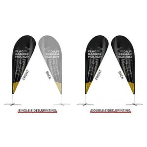 Custom Digital Printed Flying Feather Pennant Banners Cloth Beach <b>Flags</b> for Outdoor Advertising and Agriculture Use - Product Image 2