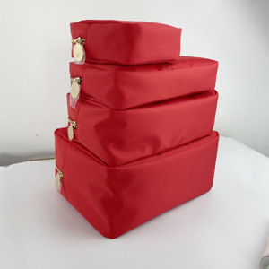 Bolsa pequeña de cosméticos para viaje, toallero de nailon resistente al agua, bordado, logo, disponible en tallas S, M, <span class=keywords><strong>L</strong></span> y XL, Color Rojo - Product Image 6
