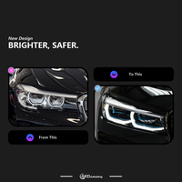 Phare avant AKD pour BMW Série 7 G12 2017-2020 730i 740i 745i G11 avec DRL, clignotant et projecteur de feux de route