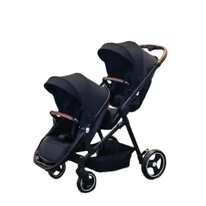 Reversible Seat Foldable Big Loading Quantity Twins Baby Strollers for 0-3 Years