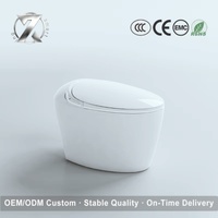 Toilette intelligente préférée en Europe et en Amérique avec télécommande, siège chauffant, drainage en S, compatible maison intelligente