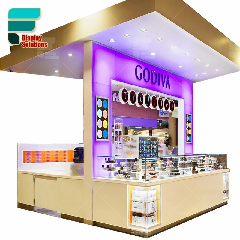 Chocolate Display Kiosk Design Passen Sie Candy Shop Showcase Chocolate Display Shelf an