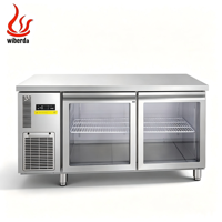 Table réfrigérante à double température en acier inoxydable de haute qualité 1,5 m – Entretien facile, performances fiables pour usage commercial