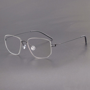 <span class=keywords><strong>Selim</strong></span> Custom Designer grande marrone titanio montature per occhiali da vista per le donne confortevoli Vintage quadrato alla moda diamante - Product Image 3