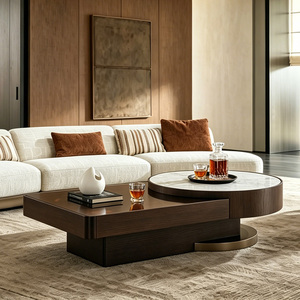 <span class=keywords><strong>Tavolino</strong></span> da Caffè Moderno Minimalista, Tavolo da Tè di <span class=keywords><strong>Design</strong></span> di Lusso in <span class=keywords><strong>Legno</strong></span> per Soggiorno, <span class=keywords><strong>Tavolino</strong></span> Moderno con Vano Portaoggetti - Product Image 4