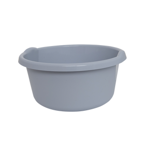 Cubo Redondo de 13 Litros, Gris, de Polipropileno Resistente, para Lavado y Almacenamiento - Product Image 1