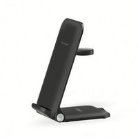 Cargador inalámbrico rápido plegable 3 en 1 de 20 W, tecnología nueva de 2024, soporte portátil para cargar teléfonos celulares, auriculares y relojes inteligentes.
