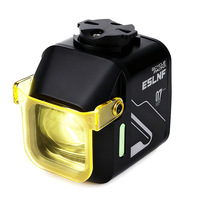 ESLNF - Faro Delantero LED para Bicicleta de Aleación de Aluminio, Resistente al Agua, con Batería Recargable de 1200 Lúmenes de Alto Brillo y Carga USB-C