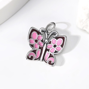 Joyería de Plata de Ley S925 James Avery con Dijes Esmaltados: Mamá, Familia, Lagarto, Cerdo, Corazón, Campana Azul. Joyería DIY para Mujer. - Product Image 6