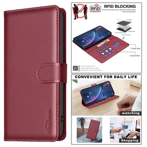 Funda Protectora Tipo Cartera de Cuero PU con Tapa y Soporte para Tarjetas para Huawei <span class=keywords><strong>Honor</strong></span> X6B 16 Pro Max 16 Plus Note40Pro - Product Image 3